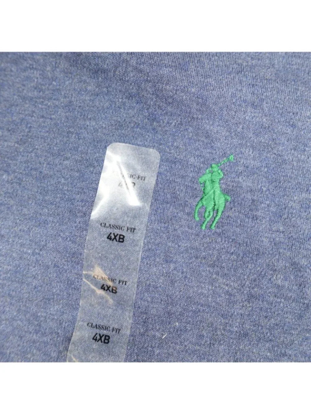 Polo Ralph Lauren Polo Shirt 4XB Blue Heater Classic Fit Heather NEW